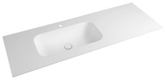 ARUBA umyvadlo vlevo, 170x51,5 cm, Rockstone bílá mat (AR170-B1L)