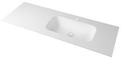 ARUBA umyvadlo vpravo, 170x51,5 cm, Rockstone bílá mat (AR170-B1R)