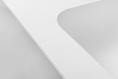 ARUBA umyvadlo vlevo, 130x51,5 cm, Rockstone bílá mat (AR130-B1L) (3)
