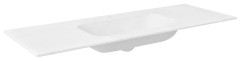 ARUBA umyvadlo uprostřed, 140x51,5 cm, Rockstone bílá mat (AR140-B1M) (6)