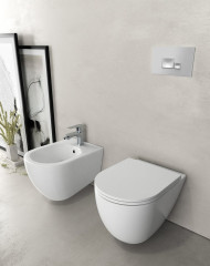 INFINITY bidet závěsný, 36,5x53cm, bílá (10NF41001) (3)