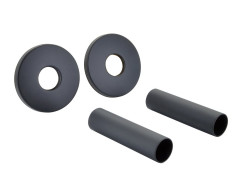 Set krycích rozet kulatých, černá mat (CP6135B)