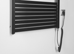 TONDI-E elektrické otopné těleso rovné 600x1690 mm, 800W, černá mat (DE496T) (3)