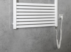 TONDI-E elektrické otopné těleso rovné 600x1690 mm, 800W, bílá (DE490T) (3)