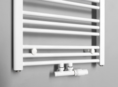 WICHER připojovací sada termostatická pro středové připojení 50mm, provedení bílá (600.311.4) (3)