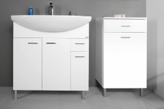 ZOJA/KERAMIA FRESH skříňka spodní s košem 50x78x29cm, bílá ( 51310 ) (10)