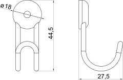 NOVATORRE DRÁTĚNÝ VĚŠÁK CHROM ( 6009.0  ) (3)