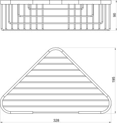 NOVATORRE DRÁTĚNÁ ROHOVÁ POLICE VELKÁ HLUBOKÁ CHROM (6079,0) (2)