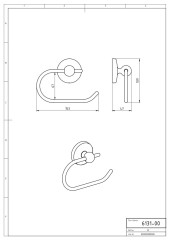 NOVATORRE 1 ZÁVĚS TOALETNÍHO PAPÍRU CHROM  (6131,0) (2)