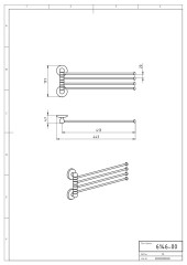 NOVATORRE 1 ČTYŘRAMENNÝ DRŽÁK RUČNÍKŮ CHROM  (6146.0) (2)