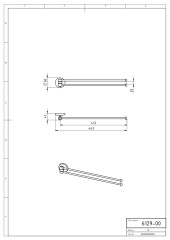 NOVATORRE 1 DVOURAMENNÝ DRŽÁK CHROM  (6129,0) (2)