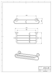 NOVATORRE 1 DRŽÁK RUČNÍKŮ SE ZÁVĚSEM CHROM (6145,0) (2)