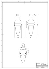 NOVATORRE 1 DÁVKOVAČ MÝDLA SKLO CHROM (6155,0) (4)