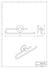 NOVATORRE 1 ZÁVĚS PAPÍROVÝCH RUČNÍKŮ CHROM (6151,0) (2)
