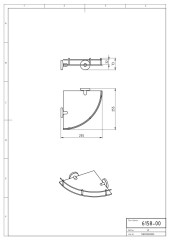 NOVATORRE 1 ROHOVÁ POLIČKA SE ZÁBRADLÍM CHROM (6158,0) (2)