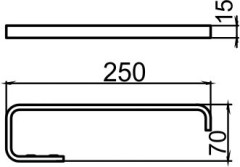 NOVATORRE 4 ZÁVĚS RUČNÍKŮ CHROM  (6451,0) (2)