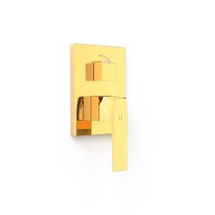 TRES SLIM Exclusive pohledový díl k podomítkovému tělesu Rapid-Box, 2-cestný, zlato (20228110OR)