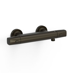 TRES termostatická sprchová baterie nástěnná 150mm, černý bronz  (19016404KMB)