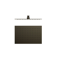TRES hlavová sprcha slim obdélník 300x200 mm, nerez ocel, black metal kartáčovaný (134315007KMB)