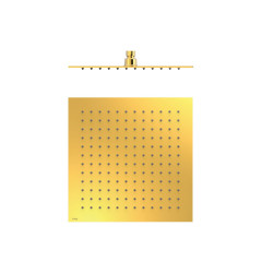 TRES hlavová sprcha slim čtverec 300x300 mm, nerez ocel, zlato (134315012OR)