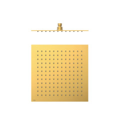 TRES hlavová sprcha slim čtverec 300x300 mm, nerez ocel, zlato mat (134315012OM)