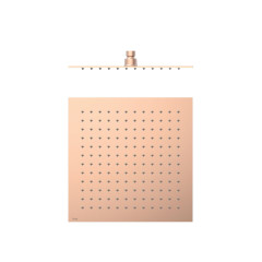 TRES hlavová sprcha slim čtverec 300x300 mm, nerez ocel, růžové zlato mat (134315012OPM)