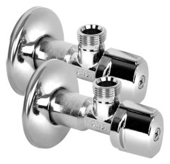 ARCO rohový ventil A-80 1/2"x3/8", anticalc, chrom, pár (A80MAC)