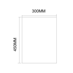 Zrcadlo 30x45cm, obdelník, bez závěsu ( 22490 ) (17)
