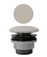 GSI umyvadlová výpust 5/4“, neuzavíratelná, tl.5-65 mm, keramická krytka, creta mat (PVC08)