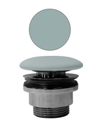 GSI umyvadlová výpust 5/4“, neuzavíratelná, tl.5-65 mm, keramická krytka, ghiaccio mat (PVC15)