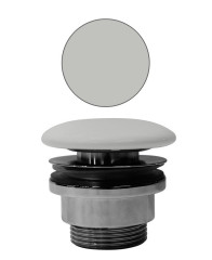 GSI umyvadlová výpust 5/4“, neuzavíratelná, tl.5-65 mm, keramická krytka, cenere mat (PVC17)