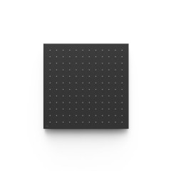 TRES hlavová sprcha se sprchovým deštěm 405x405mm, stropní vestavěná, matná černá barva (13495101NM)