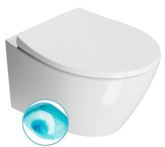 MODO závěsná WC mísa, Swirlflush, 37x52 cm, bílá ExtraGlaze (981611)