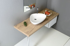 TERUEL keramické umyvadlo na desku 58,5x39 cm, bílá ( BH7007 ) (9)