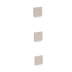TRES trysky hydromasážní podomítkové 3 kusy 80x80 mm, ocel (vzhled nerezu) (13451501AC)