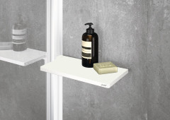 HÜPPE Select+ Organizer tablet, odkládací polička 213x110x10mm, White Edition - bílá matná (SL2101182)
