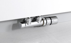 TWIN připojovací sada ventilů termostatická pro středové připojení, nerez mat (CP3520S) (4)