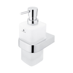 NIKAU Dávkovač tekutého mýdla matované sklo, pumpička mosaz/chrom (NK 30031H-T-26)
