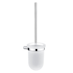 BORMO Toaletní WC kartáč matované sklo, chrom (BR 11094WN-26)