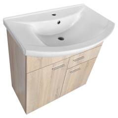 ZOJA umyvadlová skříňka 71,5x74x34cm, dub platin (51175) (4)
