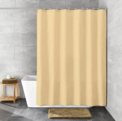 KOUPELNOVÝ ZÁVĚS KITO  180x200cm  textilní, natur béžový  ( 4937202305 ) (6)