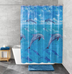 KOUPELNOVÝ ZÁVĚS DOLPHIN 180x200cm  ekoplast, multicolor ( 5201148305 ) (5)
