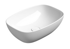 NUBES keramické umyvadlo na desku 50x35cm, bílá ExtraGlaze (978411)