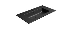 PURA keramické umyvadlo Slim 82x46cm, černá mat (8885126)