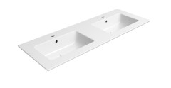 PURA keramické dvojumyvadlo Slim 122x46cm, bílá ExtraGlaze (8888111)