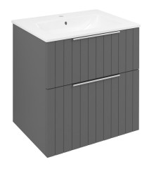 CIRASA umyvadlová skříňka 59,2x64x46cm, carina strip (CR601-4141S)