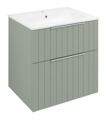 CIRASA umyvadlová skříňka 59,2x64x46cm, verde strip (CR601-4444S)