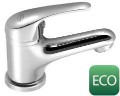 AQUALINE 35 stojánková umyvadlová baterie bez výpusti, ECO kartuše, chrom (52102-01)