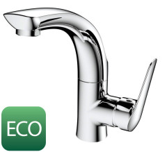FLY stojánková umyvadlová baterie s otočnou hubicí, ECO kartuše, chrom (DF004-01)
