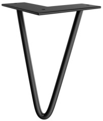 Nábytková nožička, výška 200mm, černá mat (30387)